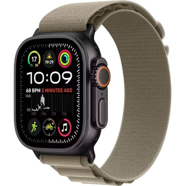 Смарт-часы Apple Watch Ultra 2 Satin Black Alpine Loop оливковый 1
