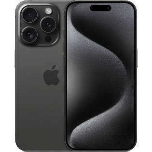 Смартфон Apple iPhone 15 Pro 256 ГБ черный титан