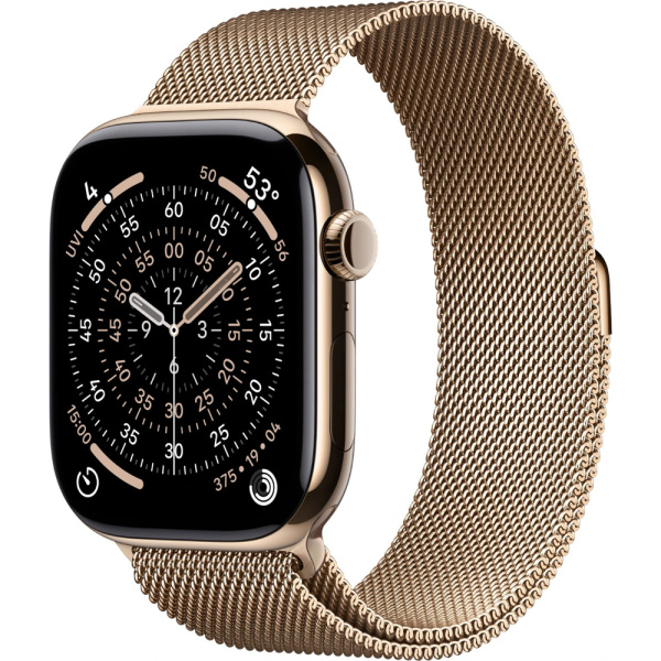 Смарт-часы Apple Watch Series 11 46mm 5G титан золотистыйзолотистый сталь 1