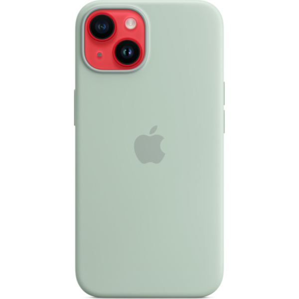 Чехол Apple для iPhone 14 Silicone с MagSafe зеленый 3