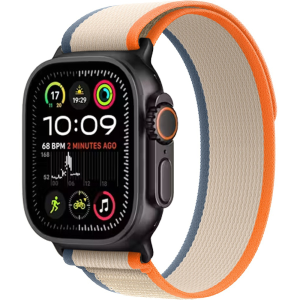 Смарт-часы Apple Watch Ultra 2 Satin Black Trail Loop оранжево-бежевый 1