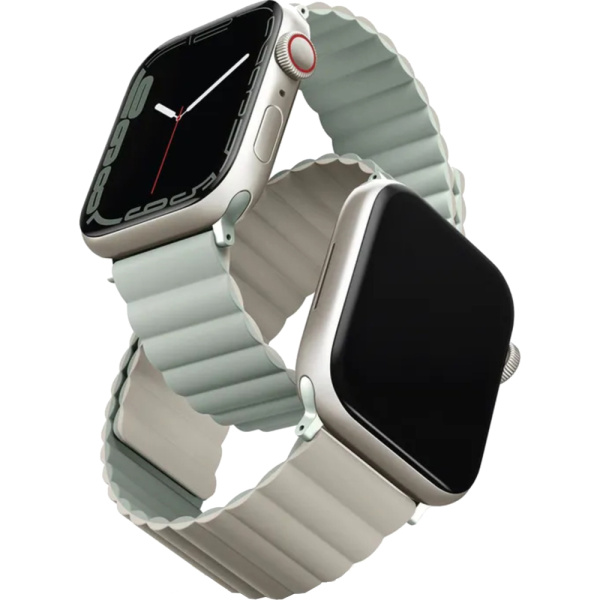 Ремешок силиконовый UNIQ REVIX для Apple Watch 404142 (мятно-бежевый) 1