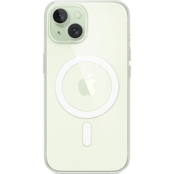Чехол Apple для iPhone 15 Silicone с MagSafe прозрачный 1
